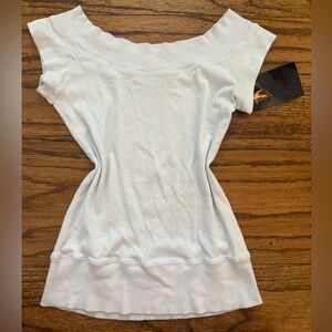 Brandy melville Off-Shoulder Top NWT light blue